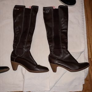 3 pairs of lacoste boots and lacoste bootie wedges